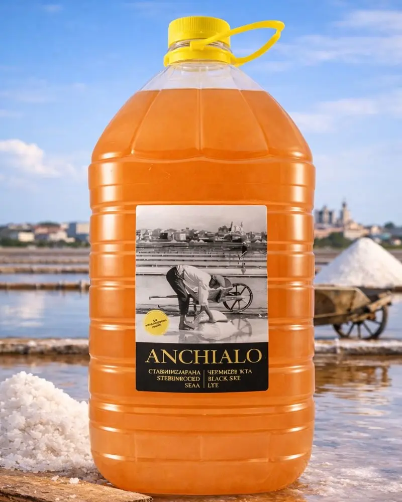 Стабилизированная черноморская луга ANCHIALO на фоне солеварен Поморие